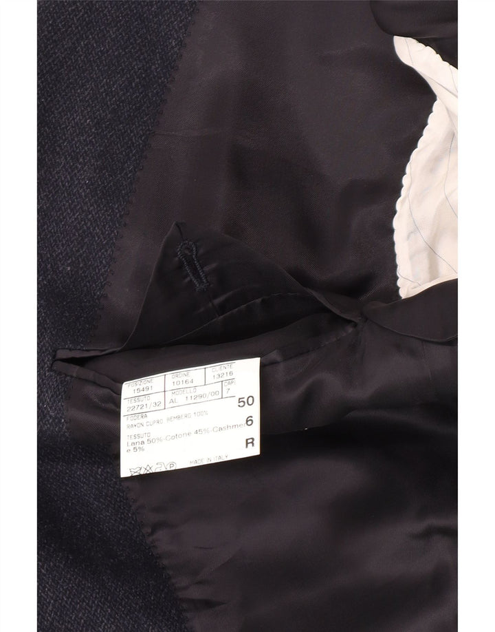 Canali Ανδρικό τζάκετ Blazer 2 κουμπιών IT 50 Large Navy Blue Wool