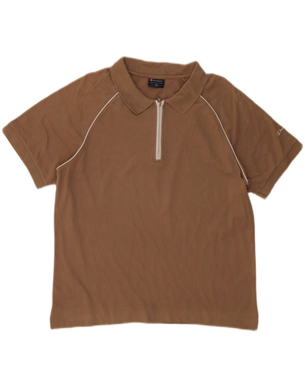 Champion γυναικείο μπλουζάκι πόλο UK 14 Medium Brown