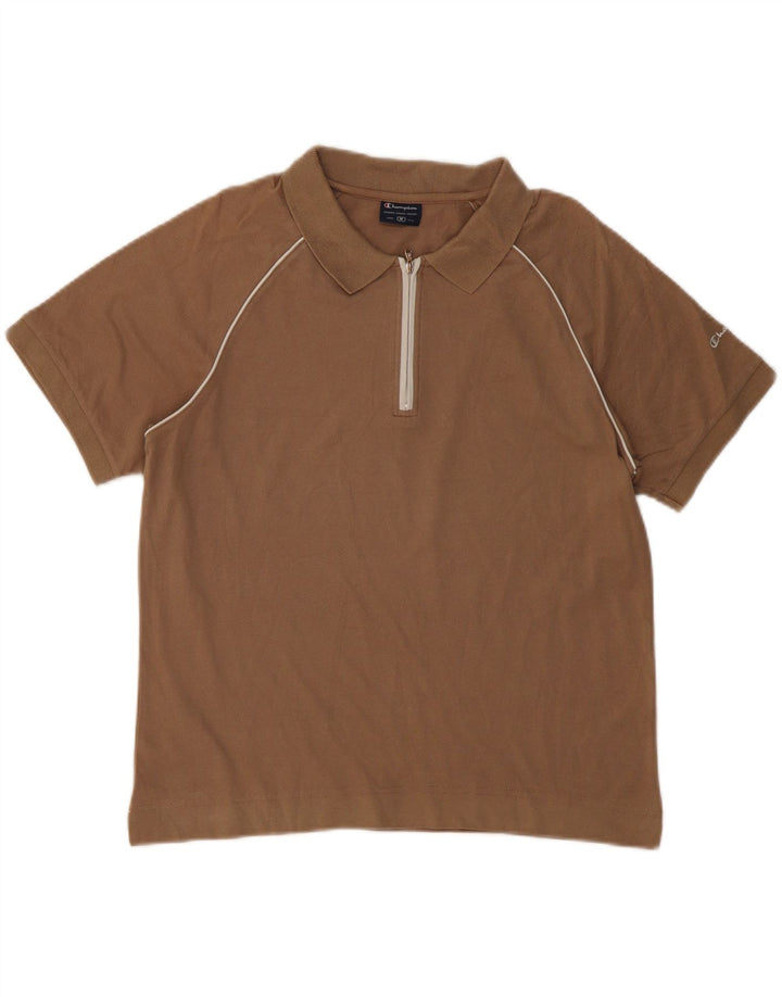 Champion γυναικείο μπλουζάκι πόλο UK 14 Medium Brown