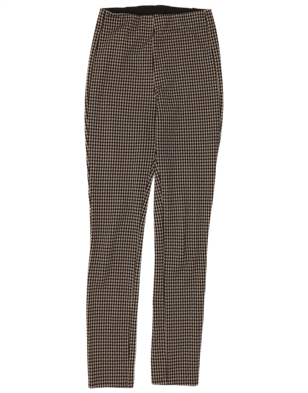Zara Γυναικεία Κολάν UK 14 Medium Black Houndstooth