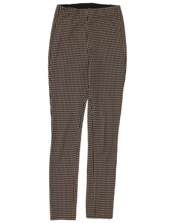 Zara Γυναικεία Κολάν UK 14 Medium Black Houndstooth