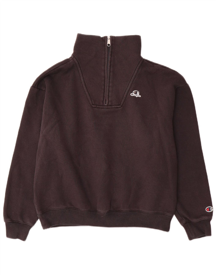 Champion Γυναικεία φούτερ με φερμουάρ με λαιμόκοψη Jumper UK 10 Small Black