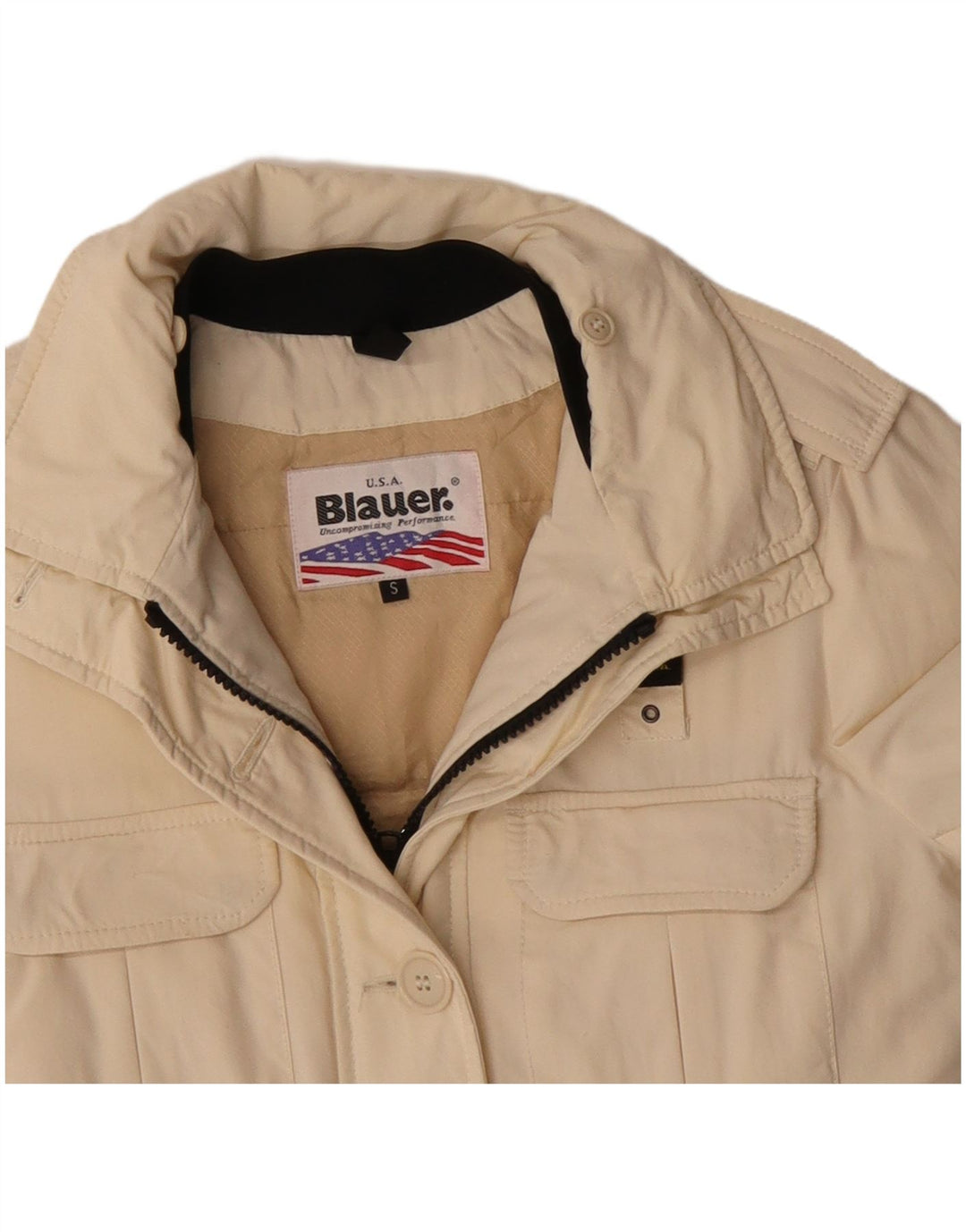 Blauer Γυναικείο Στρατιωτικό Μπουφάν UK 10 Small Beige