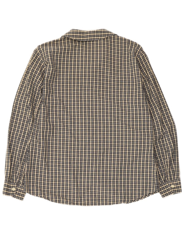 Sisley Γυναικείο Πουκάμισο IT 44 Medium Navy Blue Check Cotton