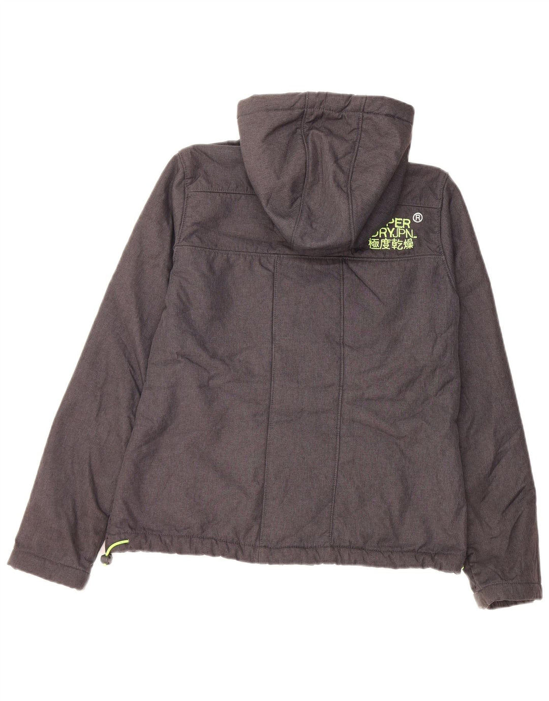 Superdry Γυναικείο Windtrekker Windbreaker Jacket UK 16 Large Grey Polyester