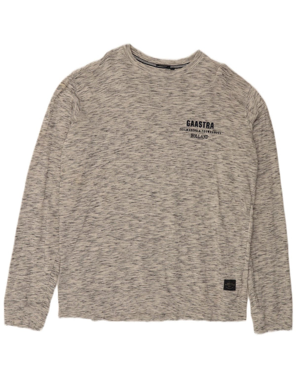 GAASTRA Ανδρικό μακρυμάνικο μπλουζάκι 3XL, βαμβακερό γκρι