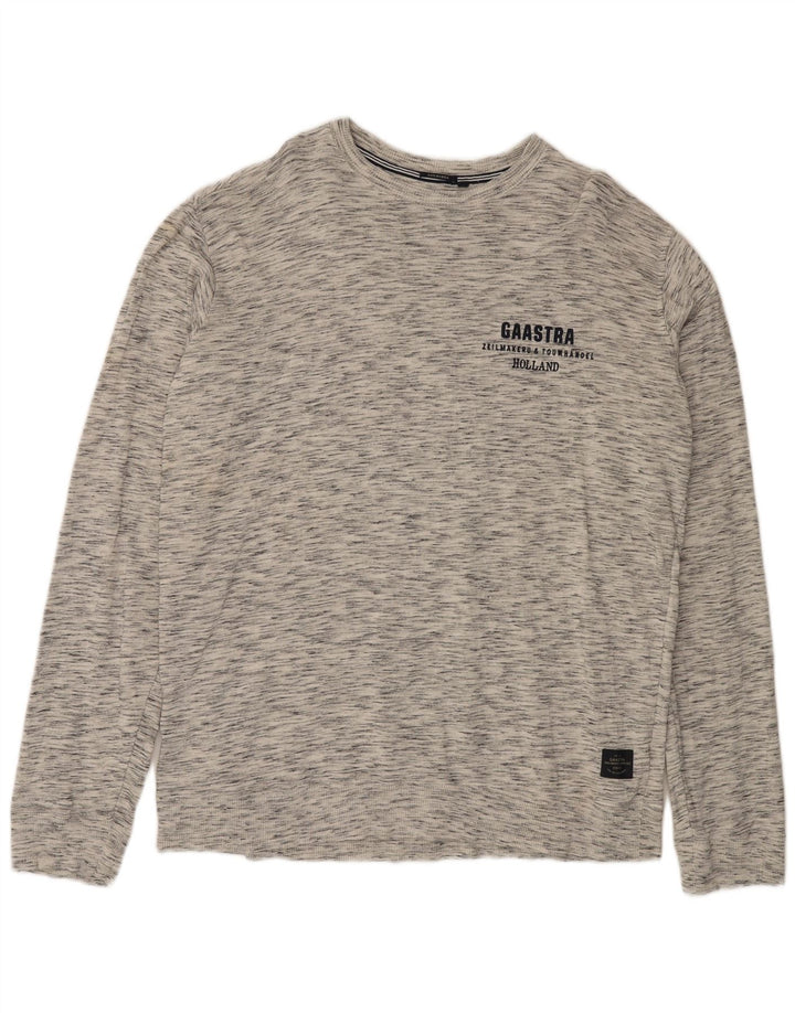 GAASTRA Ανδρικό μακρυμάνικο μπλουζάκι 3XL, βαμβακερό γκρι