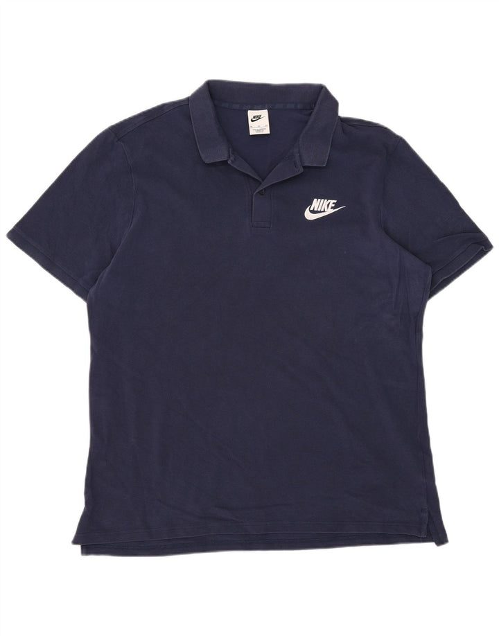 Ανδρικό μπλουζάκι πόλο Nike XL Navy Blue Cotton