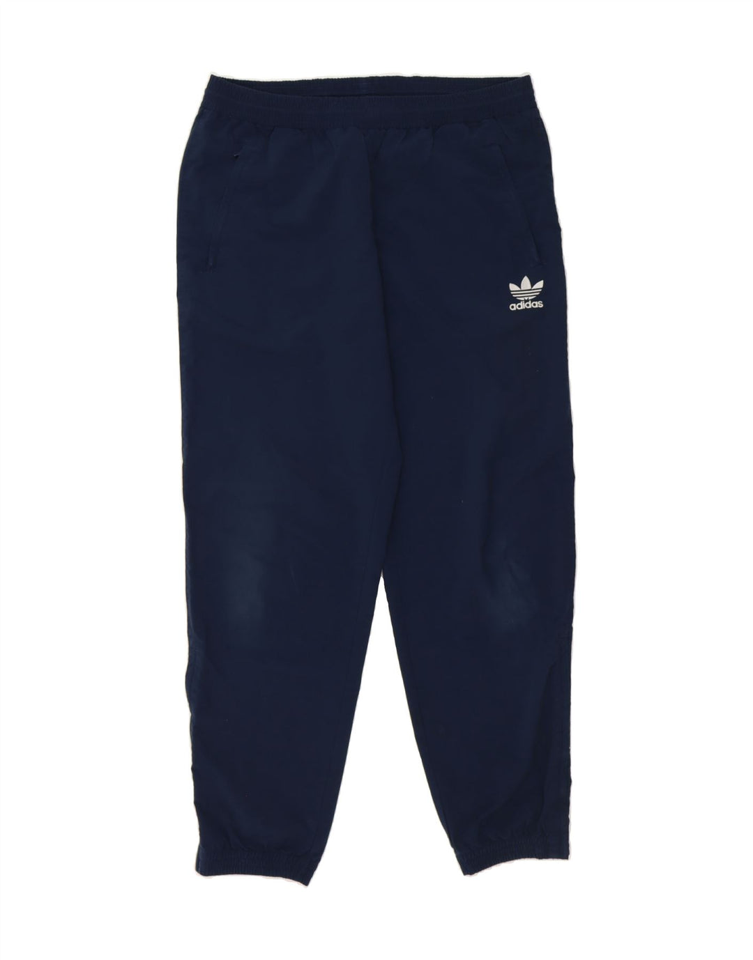 ADIDAS Mens Tracksuit Trousers Joggers Medium Navy Blue Polyester Vintage Adidas and Second-Hand Adidas from Messina Hembry 