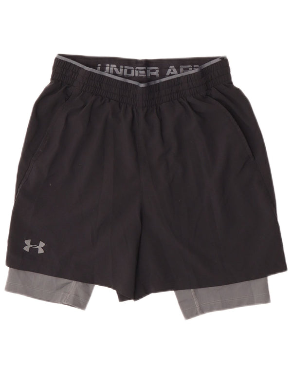 Γυναικείο αθλητικό σορτς Under Armour Heat Gear UK 12 Medium Black Colourblock