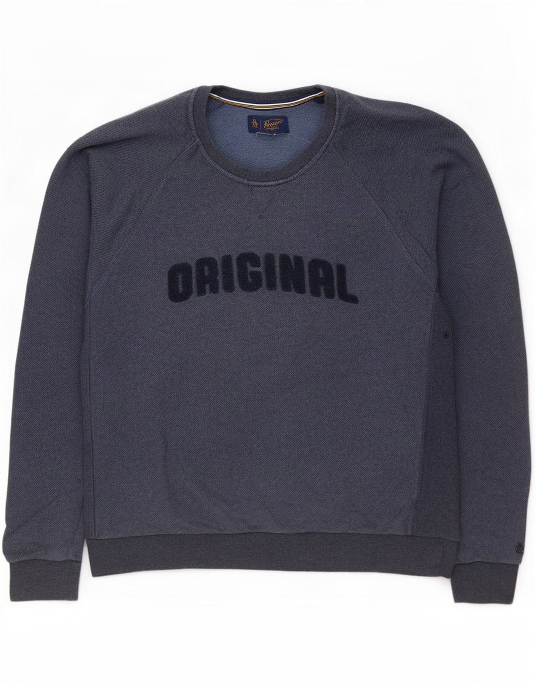 Ανδρικό γραφικό φούτερ Penguin Jumper XL Navy Blue Cotton