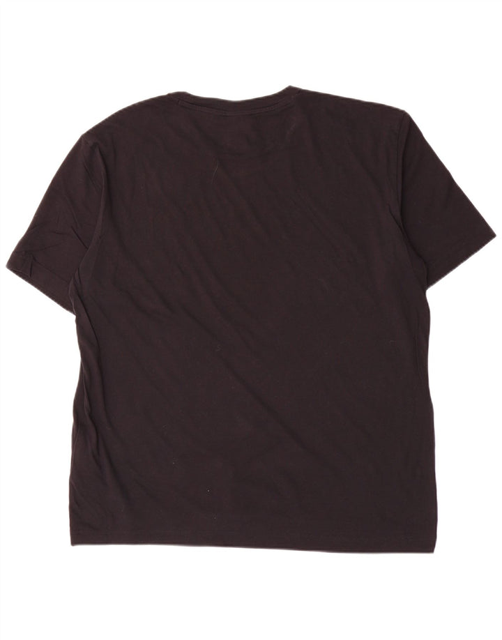 Ανδρικό T-Shirt Champion Top μεγάλο μαύρο βαμβακερό