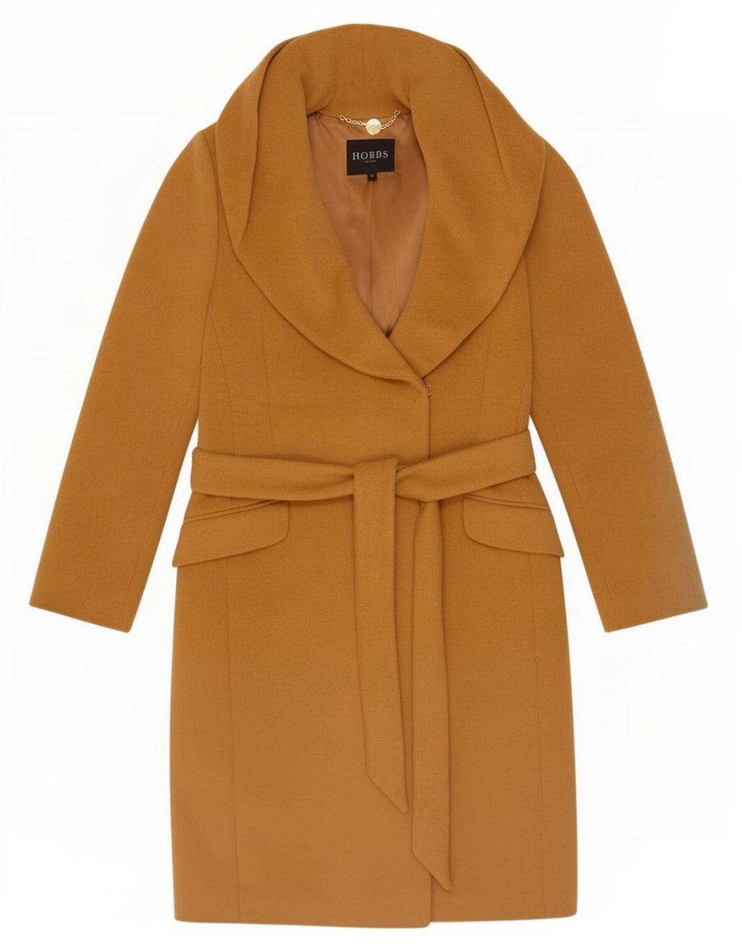 Hobbs Γυναικείο Πανωφόρι UK 12 Medium Beige Angora
