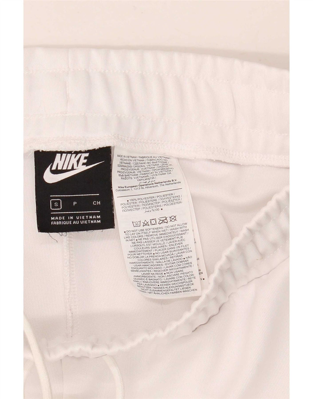 Γυναικεία γραφικά αθλητικά σορτς Nike UK 10 Small White Colourblock Polyester