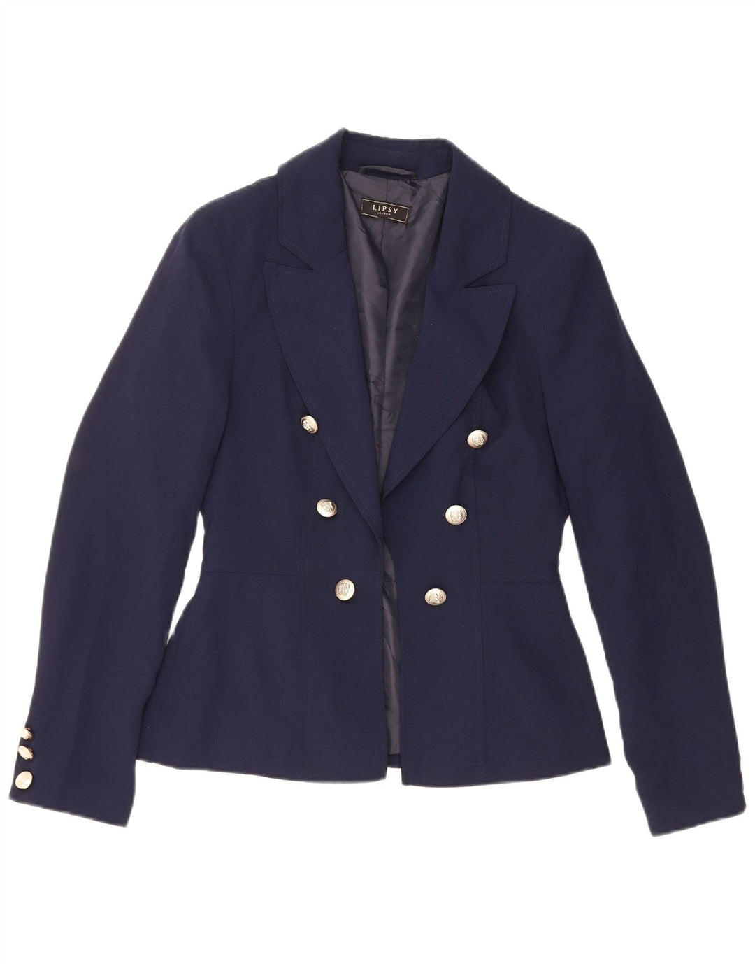 Lipsy Γυναικείο Open Blazer Jacket UK 10 Small Navy Blue Polyester
