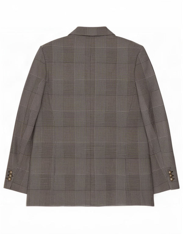 Zara Γυναικείο σακάκι με διπλό στήθος UK 18 XL Grey Houndstooth