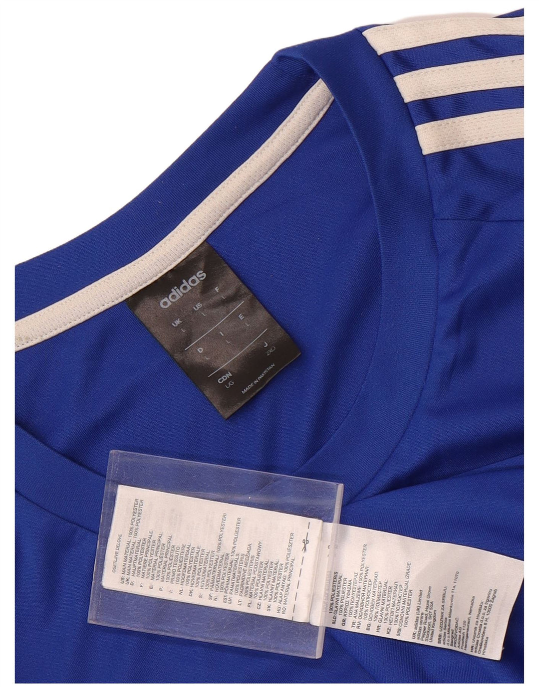 Adidas Ανδρικό T-Shirt Climalite Top Large Blue Polyester