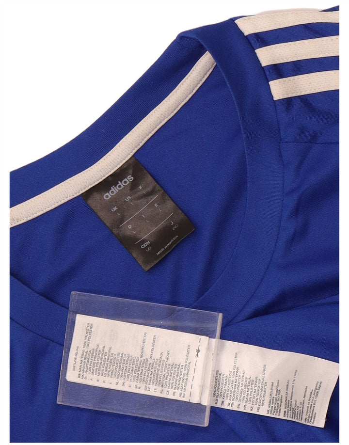 Adidas Ανδρικό T-Shirt Climalite Top Large Blue Polyester