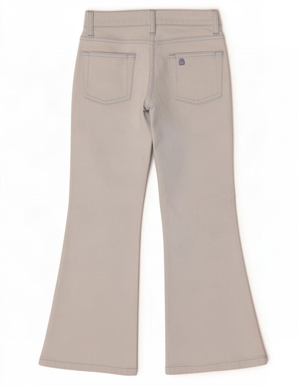 Benetton Girls Flared Jeans 7-8 Years Medium W24 L24 Blue Cotton