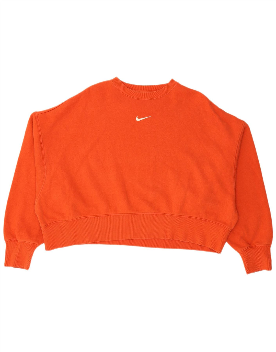 Γυναικείο φούτερ Nike Crop Oversized Jumper UK 14 Μεσαίο κόκκινο βαμβακερό