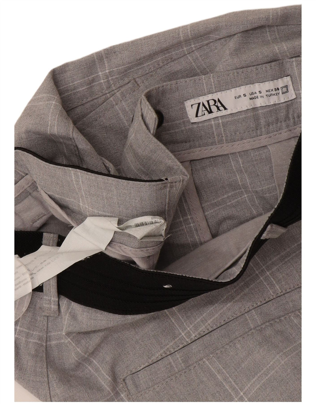 Ανδρικό παντελόνι Chino ZARA Slim Small W30 L29 Grey Check Polyester