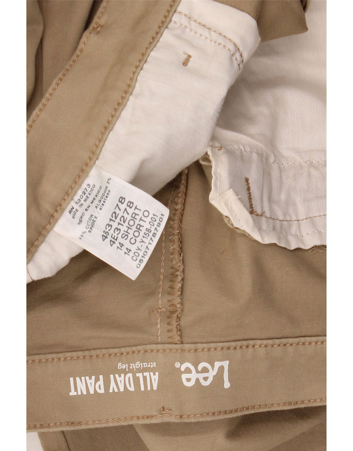 Γυναικείο ίσιο casual παντελόνι LEE US 14 XL W34 L28 Καφέ βαμβακερό