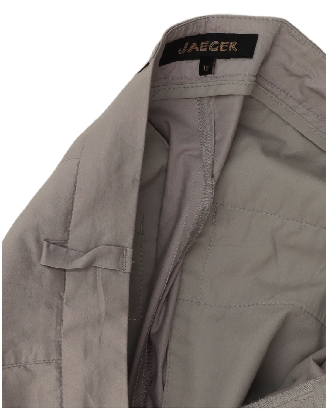 Γυναικείο κοστούμι Jaeger Crop Pegged Παντελόνι UK 12 Medium W32 L25 Grey Polyester