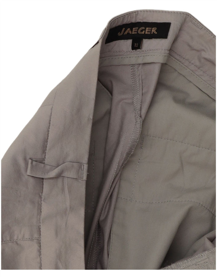 Γυναικείο κοστούμι Jaeger Crop Pegged Παντελόνι UK 12 Medium W32 L25 Grey Polyester