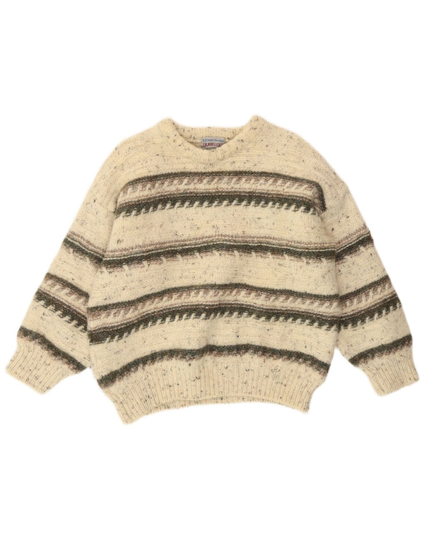 Sergio Tacchini Γυναικείο πουλόβερ με λαιμόκαυστο UK 8 Small Off White