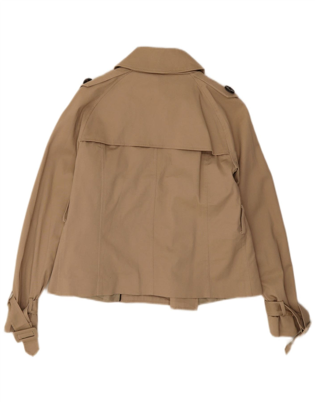 Zara Γυναικεία Κοντή Καμπαρντίνα UK 14 Large Beige