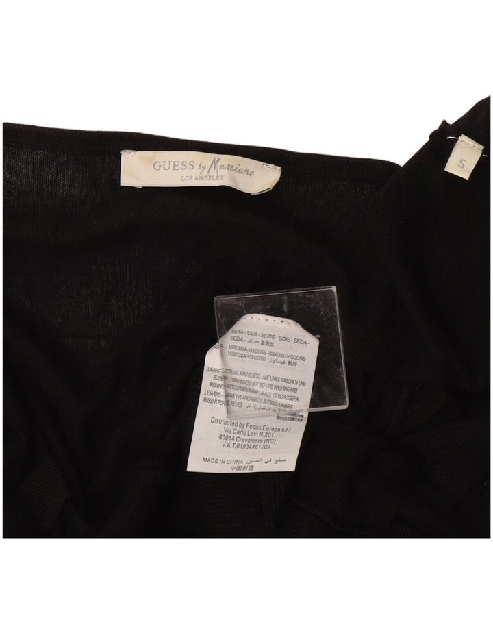GUESS BY MARCIANO Γυναικεία Μπλούζα Τοπ UK 14 Medium Black Silk