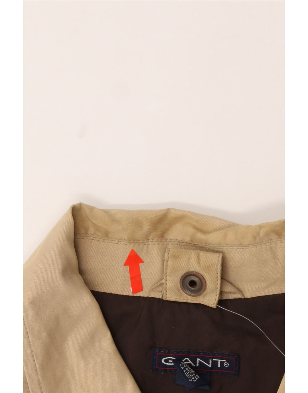 GANT Mens Overcoat UK 40 Large Beige Cotton Vintage Gant and Second-Hand Gant from Messina Hembry 