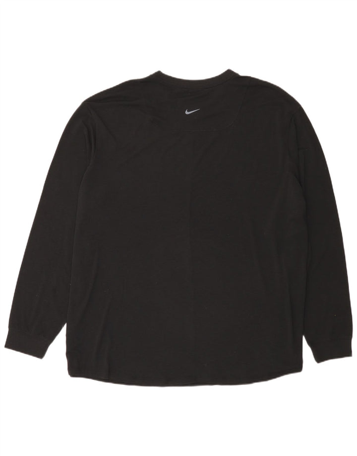 Ανδρικό τοπ Nike Dri Fit μακρυμάνικο 2XL μαύρο πολυεστέρα