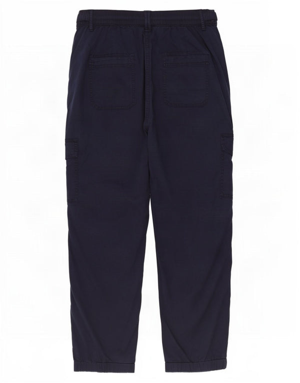 Marks & Spencer Γυναικείο ψηλόμεσο παντελόνι Cargo UK 16 Large W36 L28 Navy B