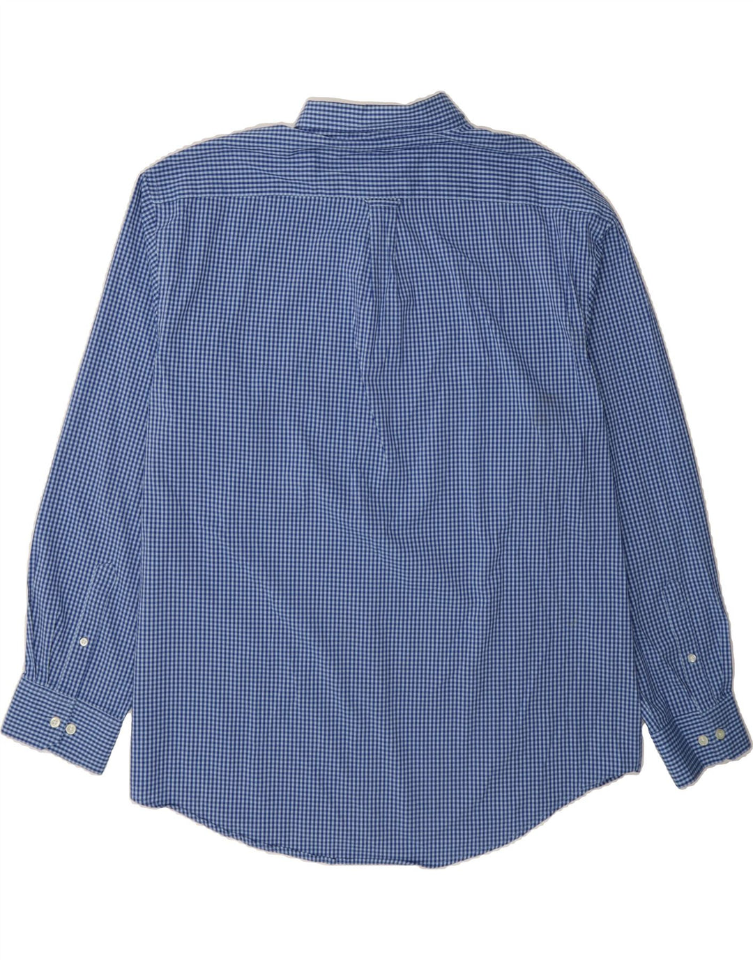 IZOD Mens Big & Tall Shirt 2XL Blue Gingham Cotton Vintage Izod and Second-Hand Izod from Messina Hembry 