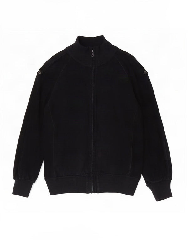 Vintage Ανδρικό Suede Bomber Jacket UK 36 Small Navy Blue