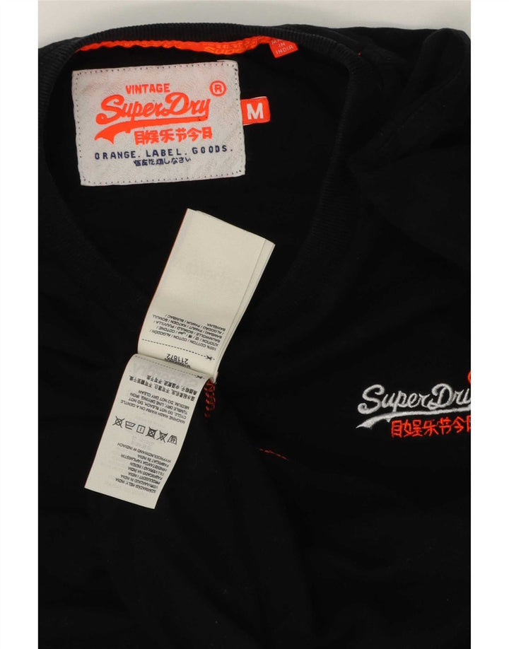 Ανδρικό T-Shirt Superdry Top Μεσαίο μαύρο βαμβακερό
