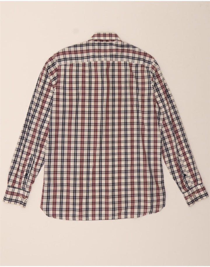 TOMMY HILFIGER Mens Custom Fit Shirt Small White Check Cotton Vintage Tommy Hilfiger and Second-Hand Tommy Hilfiger from Messina Hembry 