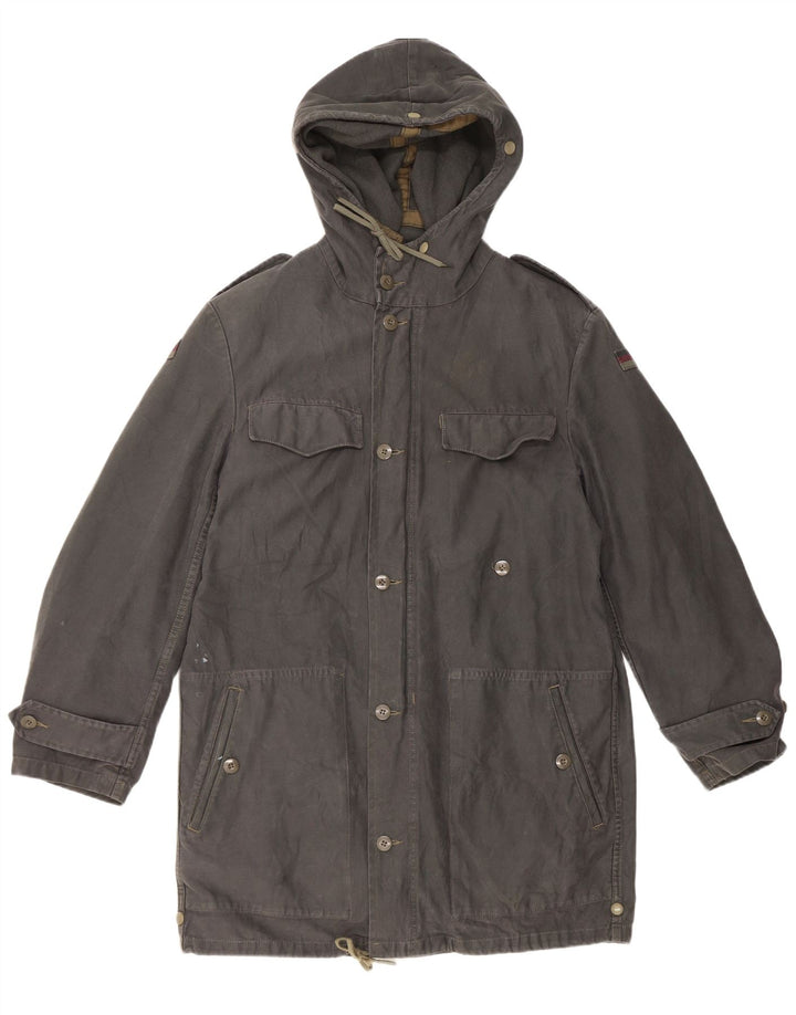 Vintage Ανδρικό μπουφάν Parka με κουκούλα UK 38 Medium Grey