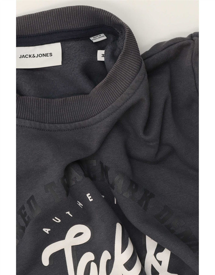Ανδρικό γραφικό φούτερ Jack & Jones Jumper Medium Grey