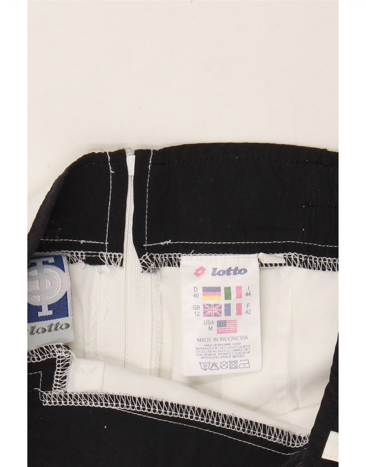 LOTTO Womens Tennis Skirt UK 12 Medium White Colourblock Polyester Vintage Lotto and Second-Hand Lotto from Messina Hembry 