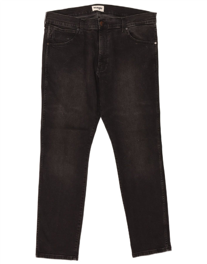 WRANGLER Ανδρικό τζιν Larston Slim W38 L32 Μαύρο βαμβακερό