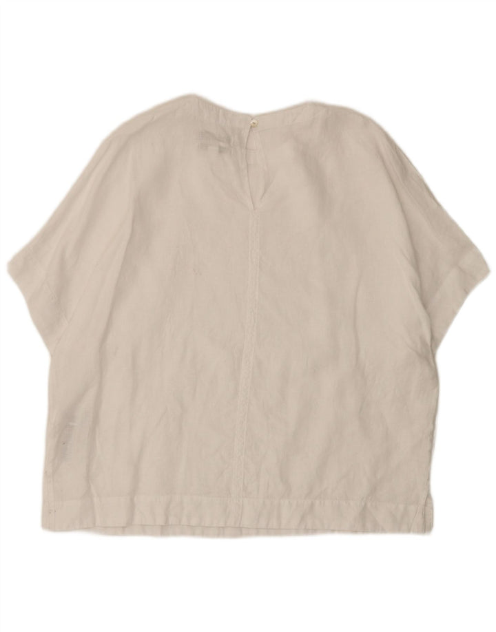 Marks & Spencer Γυναικεία Μπλούζα Oversized Top UK 14 Large White Len
