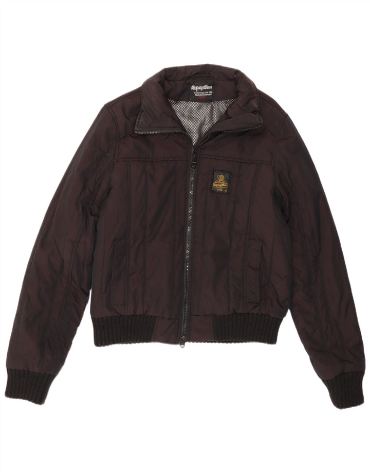 Refrigiwear Γυναικείο Bomber Jacket UK 14 Medium Burgundy Nylon