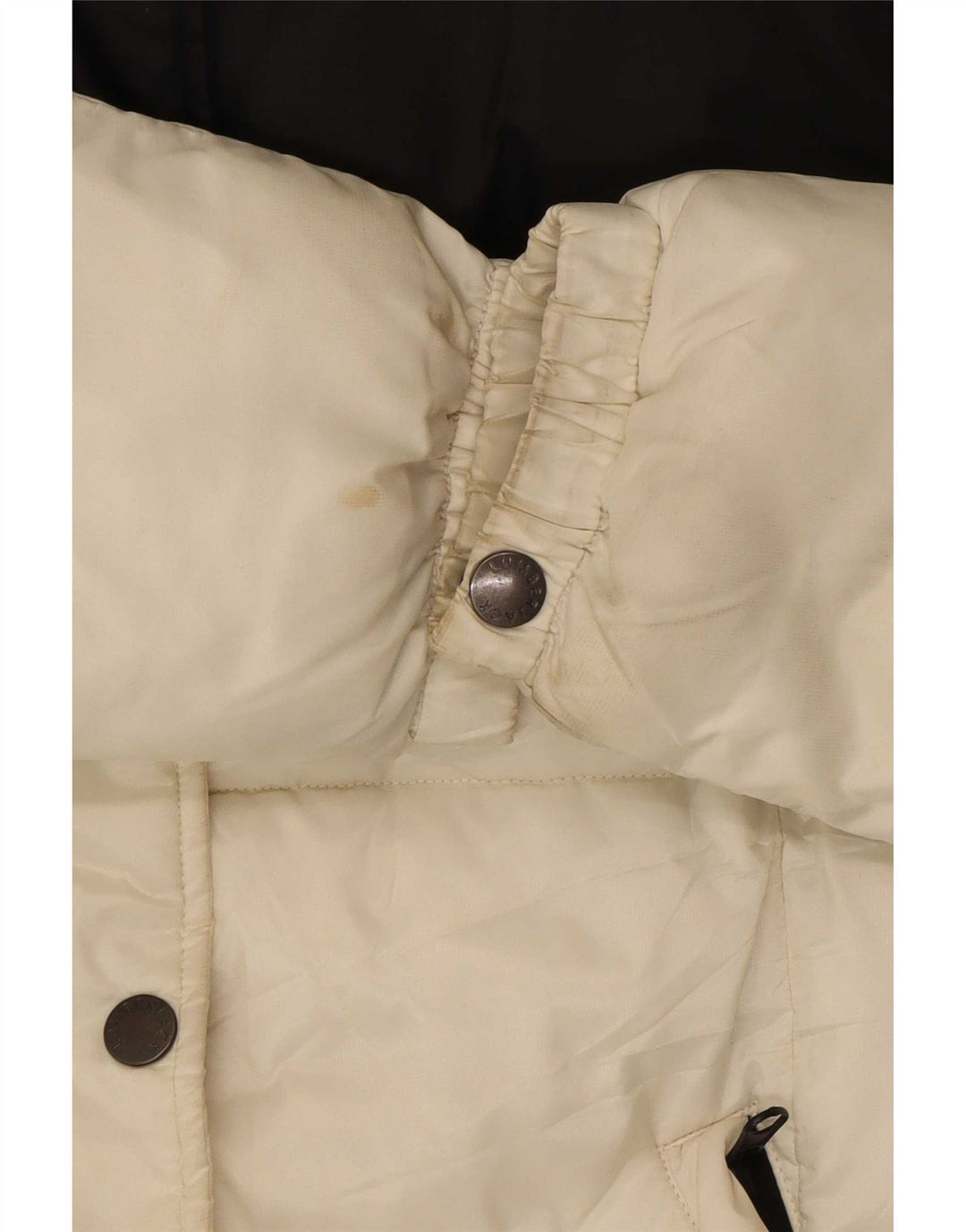 Γυναικείο μπουφάν με κουκούλα Lumberjack IT 42 Medium White Colourblock
