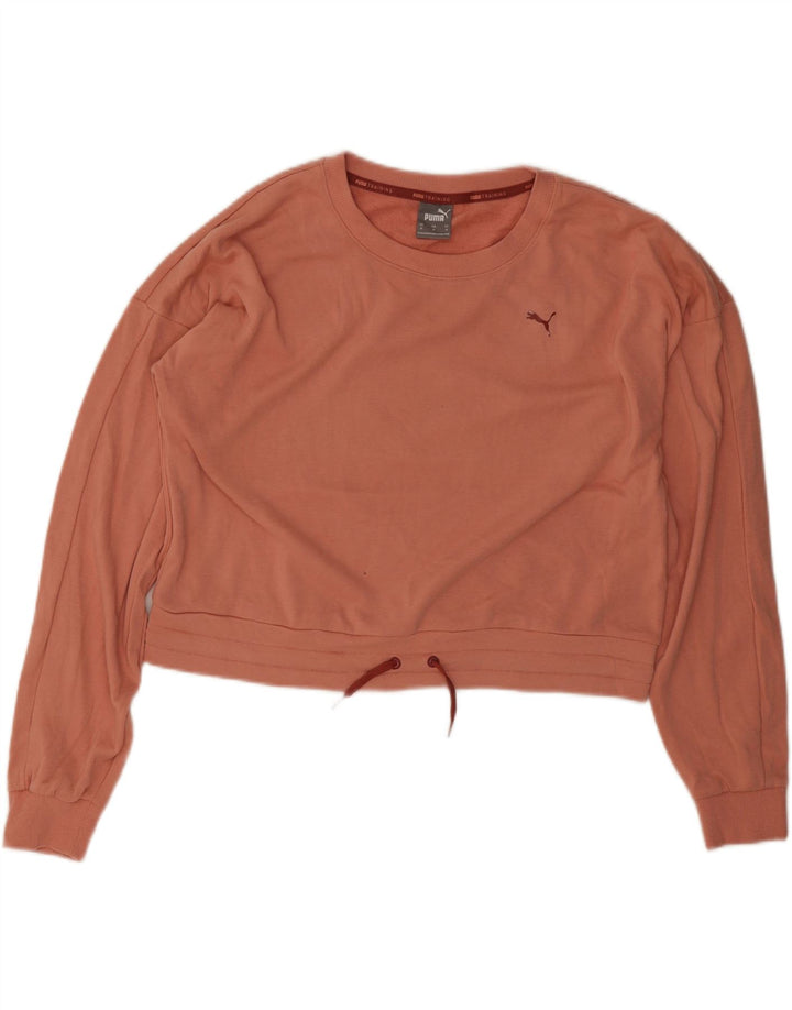 Γυναικεία φούτερ Puma Crop Oversized Jumper UK 14 Medium Orange Polyester