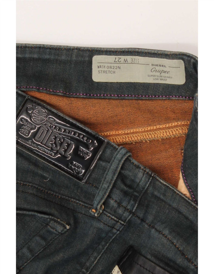 Diesel γυναικείο τζιν σορτς Grupee W27 Small Navy Blue βαμβακερό