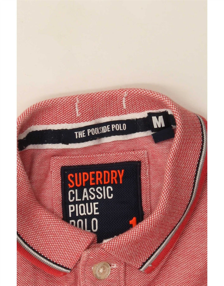 Ανδρικό πουκάμισο πόλο Superdry Μεσαίο Ροζ