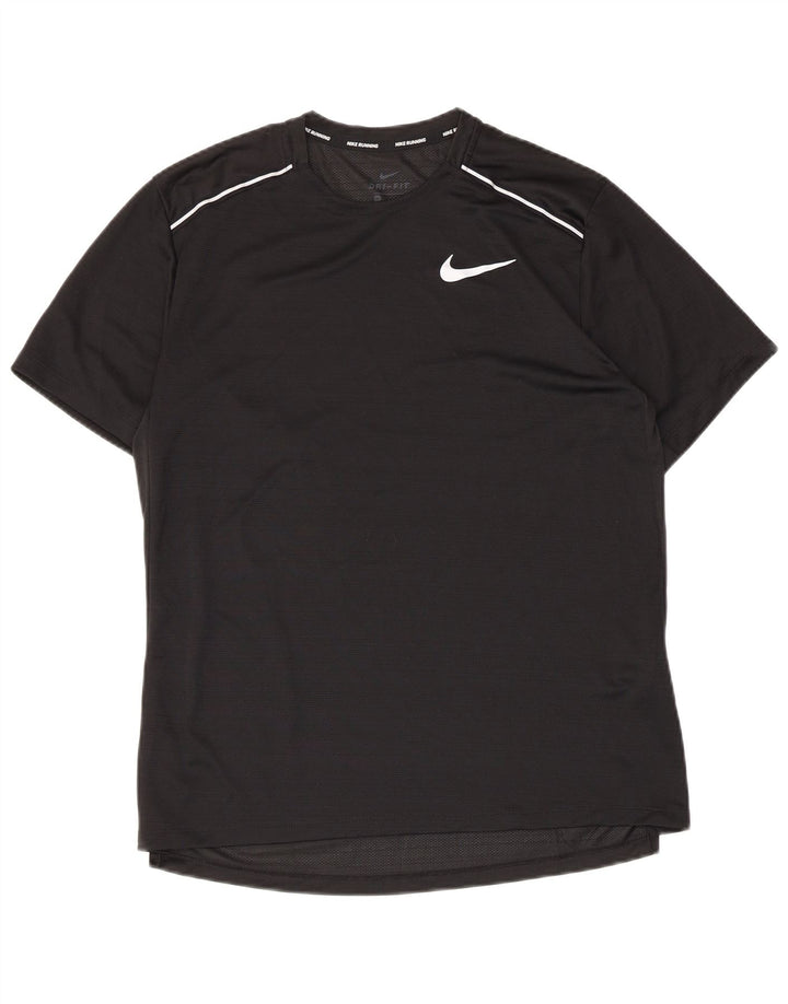 Ανδρικό T-Shirt Nike Dri Fit Top από μεσαίο μαύρο πολυεστέρα