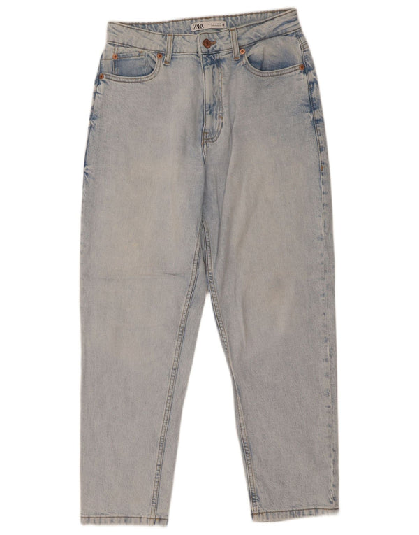 Zara Γυναικείο Ψηλόμεσο Τζιν EU 38 Small W28 L27 Μπλε βαμβακερό